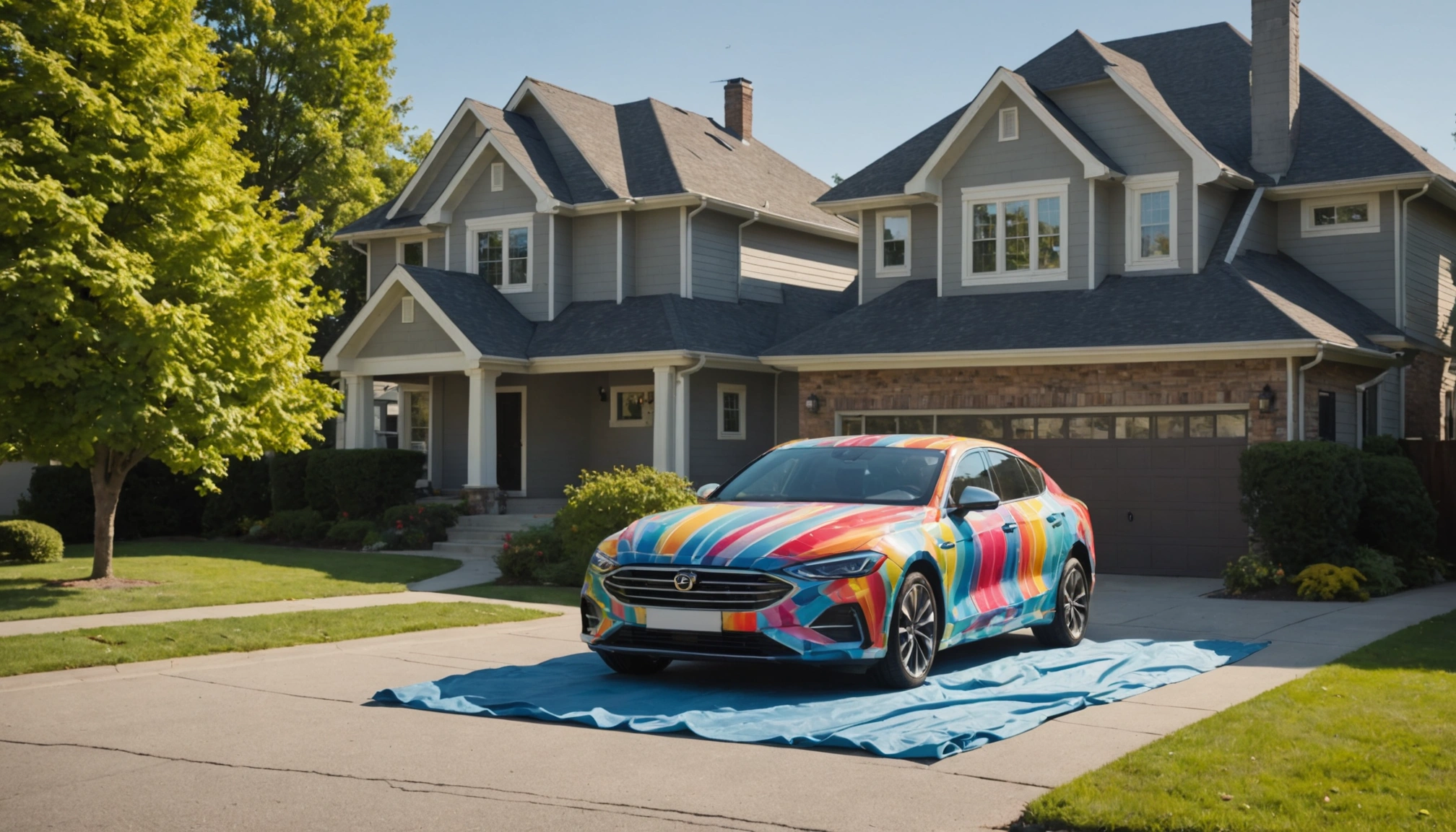 combien de mètres de covering pour une voiture